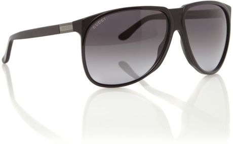 Gucci  Aviator Sunglasses in Black for Men - Lyst
