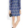 Stella Mccartney Celia Guipure Lace and Crepe Mini Dress in Blue - Lyst
