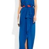 Vionnet Silk Crepe De Chine Gown in Blue (cobalt) - Lyst