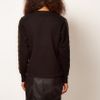 Asos Collection Sweatshirt with Padded Sleeve in Black - Lyst