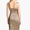 Calvin Klein Sequin Strap Satin Sheath Dress in Gray (oatmeal) - Lyst