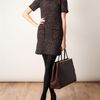 Fendi Contrasting Leather Shopper Bag in Brown - Lyst