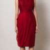 Giambattista Valli Drape Panel Dress in Red - Lyst