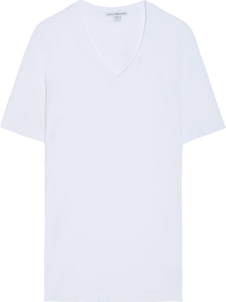 James Perse Basic Vneck Tshirt in White for Men - Lyst