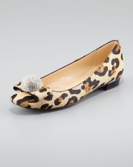 kate spade leopard flats