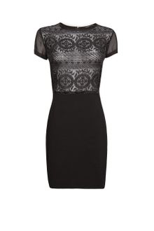 Mango Ladylike Embroidered Dress - Lyst