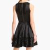 Taylor Dresses Sequin Hem Satin Fit Flare Dress in Black - Lyst