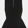 Topshop Embellished Collar Peplum Top in Black - Lyst