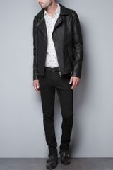 Zara Fake Leather Motorbiker Jacket