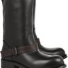 Bottega Veneta Buckled Leather Boots in Black - Lyst