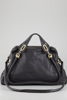 Chloé Paraty Shoulder Bag Black - Lyst