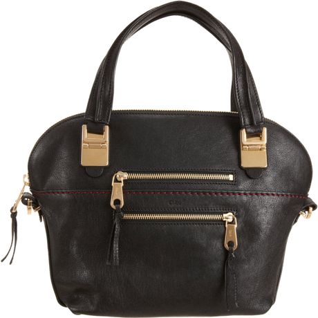 Chloé Medium Angie Bag in Black (gold) - Lyst