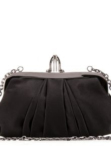 Christian Louboutin Mini Loubi Lula Satin Croissant Clutch - Lyst