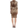 Dolce & Gabbana Press Pleat Dress in Animal (leopard) - Lyst