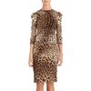 Dolce & Gabbana Press Pleat Dress in Animal (leopard) - Lyst