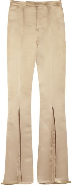 Esteban Cortazar Slitdetailed Duchess Satin Pants - Lyst