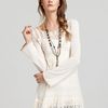 Free People Tunic Dreamy Lace Yarn in White (vanilla) - Lyst