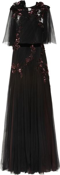 Gucci Sequined Tulle Gown in Purple (black) - Lyst
