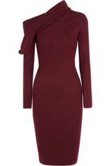 Haider Ackermann Draped Fleecewool Dress
