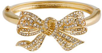 J.Crew Crystal Bow Cuff - Lyst