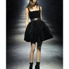 Lanvin Structured Velvet Dress in Black - Lyst