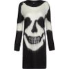 Mcq By Alexander Mcqueen Mohair Skull Tunic Sweater in Black - Lyst