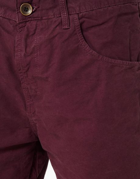 mens purple chino shorts