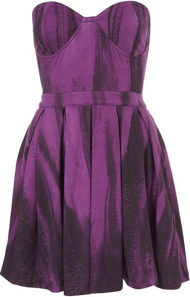 Topshop Pearl Dress By Motel in Purple