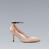 Zara Mid Heel with Ankle Strap in Beige (sand) - Lyst
