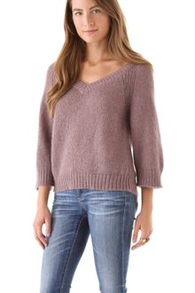 Ag Adriano Goldschmied Button Back Sweater - Lyst