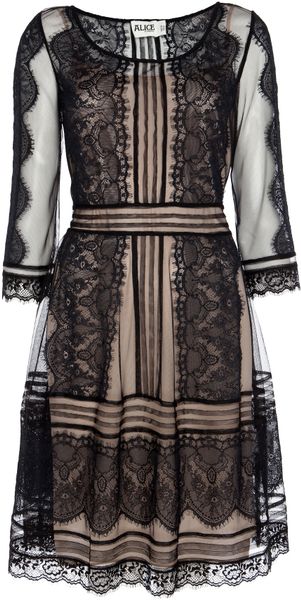 Alice By Temperley Lottie Dress in Black (black mix) - Lyst