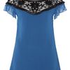 Alice By Temperley Vanessa Top in Blue (blue/black) - Lyst