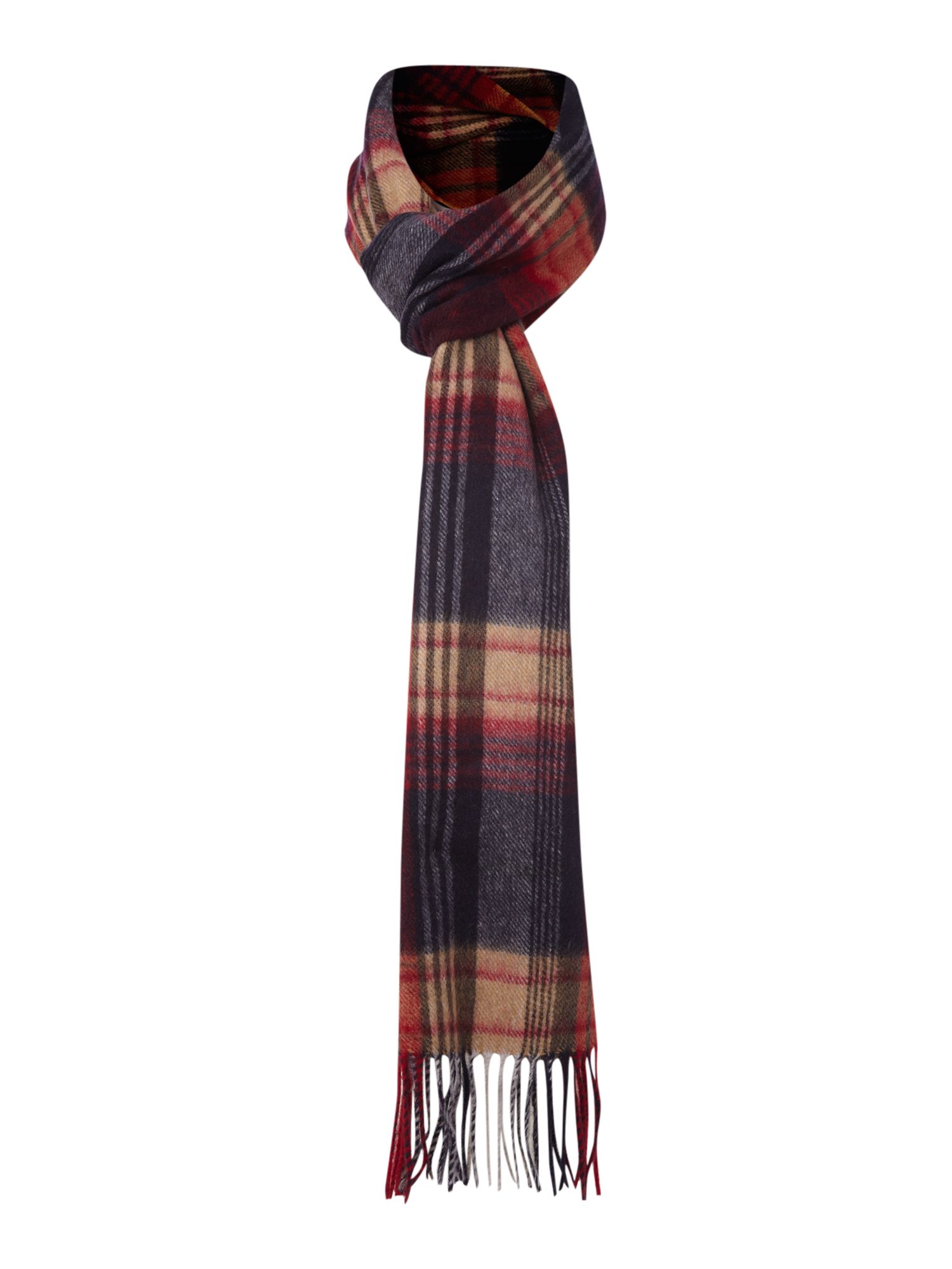 Barbour Traditional Check Scarf in Blue for Men (red) Lyst