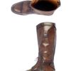 Gucci Brogue Riding Boots in Brown for Men - Lyst