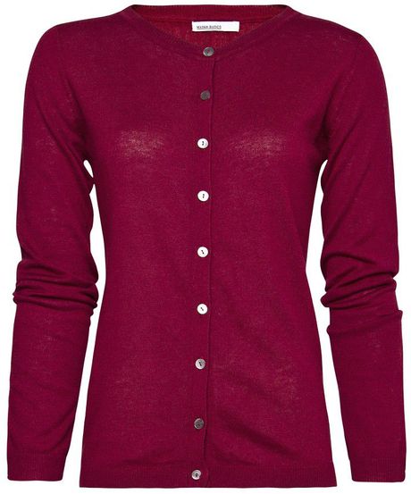 Mango Ribbed Back Cardigan in  (pink) - Lyst