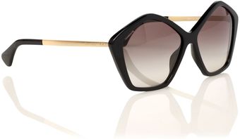 Miu Miu Ladies Mu11ns Culte Black Sunglasses - Lyst