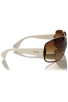 Prada Ladies Pr63os Logo Gold Sunglasses - Lyst