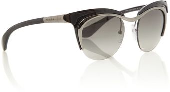 Prada Ladies Pr61os Parallel Universes Black Sunglasses - Lyst