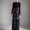 Temperley London Long Eliah Flower Skirt in Black (black mix) - Lyst