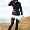 Temperley London Barbour Bay Biker Jacket in Brown (brown/black) - Lyst