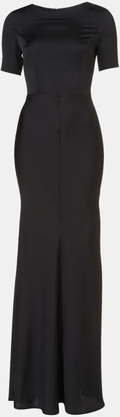 Topshop Fitted Short Sleeve Maxi Dress - Lyst
