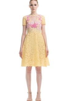Valentino Resort Two Tone Lace Dress - Lyst
