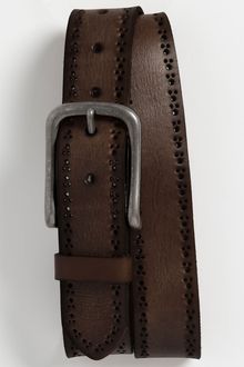 1901 Rough Perforated Leather Belt - Lyst