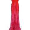 Alexander Mcqueen Petal Print Chiffon Bustier Dress in Pink - Lyst