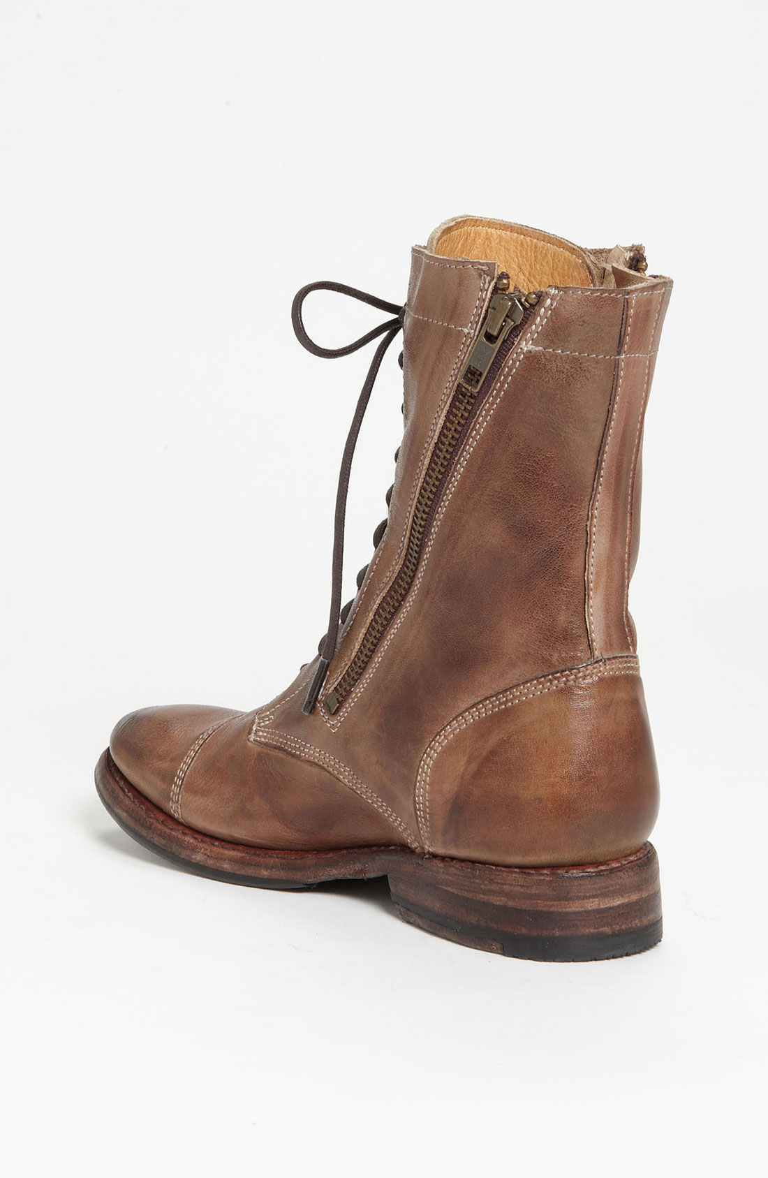 Bed Stu Tabor Laceup Boot In Brown Tan Rustic Leather Lyst