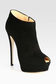 Giuseppe Zanotti Suede Platform Ankle Boots - Lyst