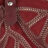 Isabel Marant Ballwin Embroidered Leather and Suede Shoulder Bag in Red - Lyst