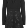 Stella Mccartney Angela Embossed Stretchcrepe Dress in Black - Lyst