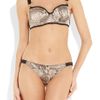 Stella Mccartney Jodie Rocking PythonPrint Stretch Silk Balconette Bra in Gray (multicolored) - Lyst