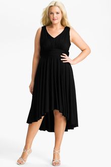 Suzi Chin For Maggy Boutique V-Neck Jersey Dress - Lyst